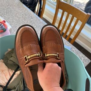 Dr. Martens Brown Leather Kiltie Bit Loafers